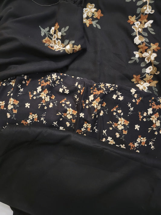 Marina Unstitched 3pc Suit - Embroidered Shawl