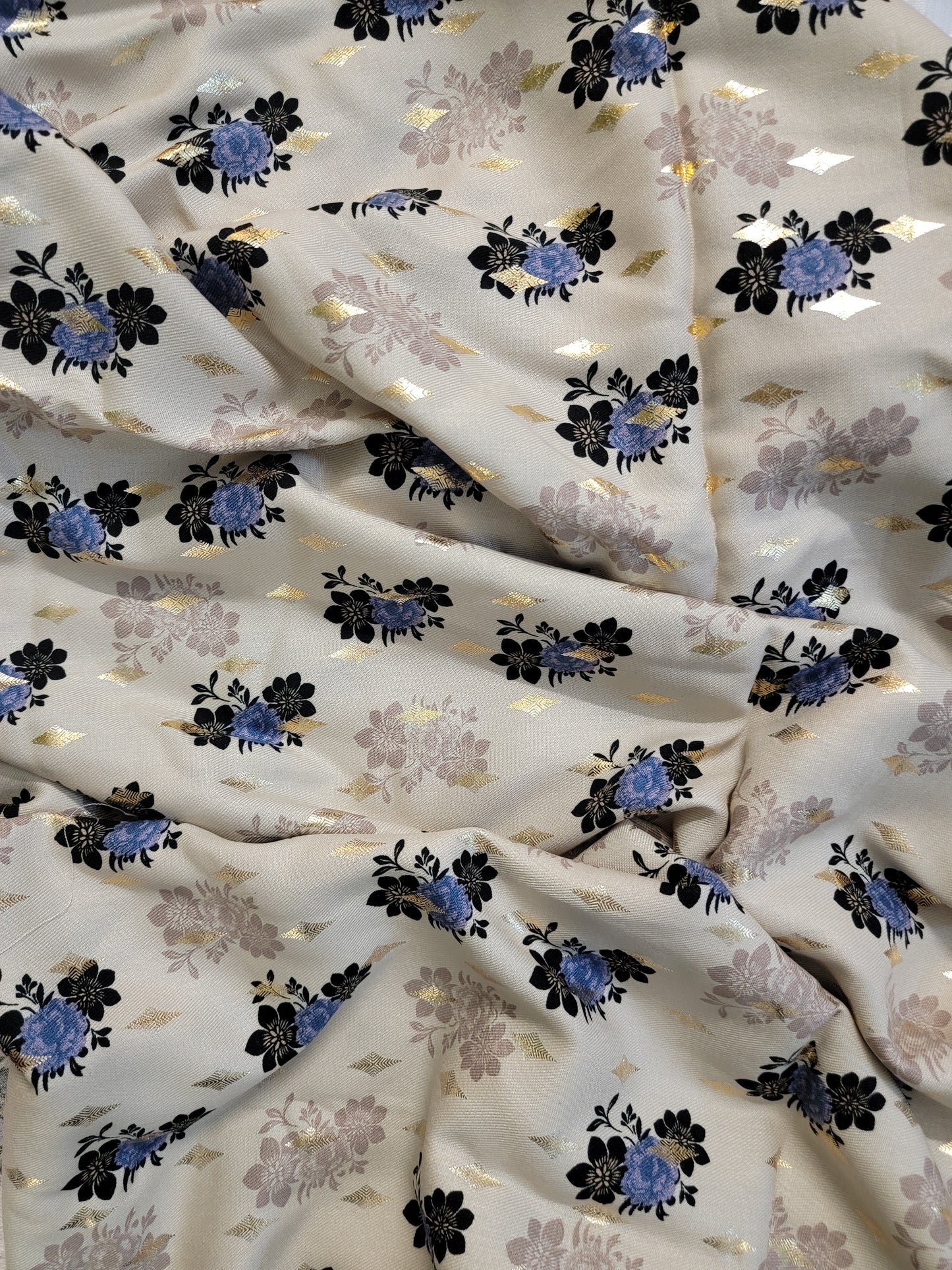 Silk Marina Unstitched 2pc Suit - Fancy