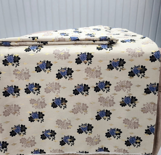 Silk Marina Unstitched 2pc Suit - Fancy